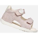 GEOX - MACCHIA - Sandalen - Roze/Melkwit - Geprint Suède en Lederlook