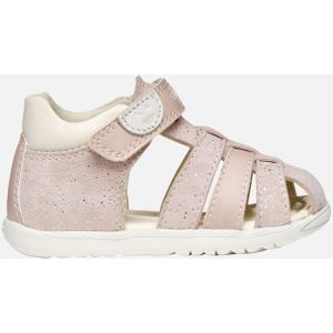 Geox - B SANDAL MACCHIA GIR - Sandaal - Roze - Glitter - Klittenbandsluiting
