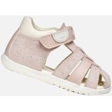 GEOX - MACCHIA Sandalen - ROZE/MELKWIT - Geprint Suède en Lederlook