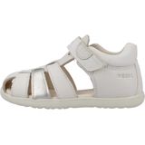 Geox B Macchia Gir-sandalen, babysandalen voor meisjes, Wit Zilver, 18 EU