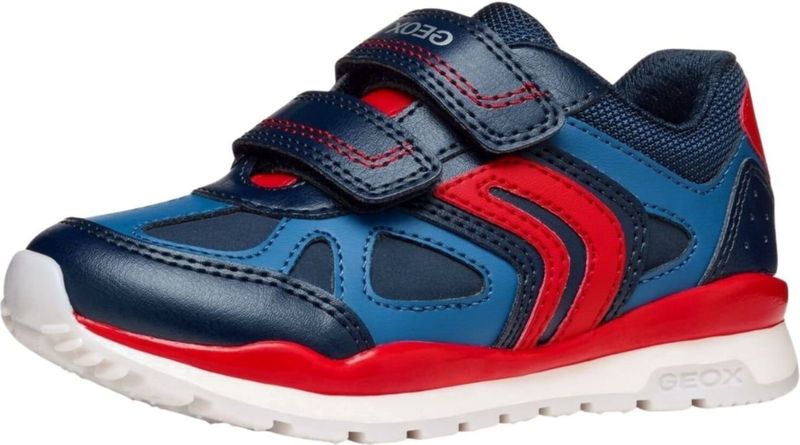 Sneakers - Imitatieleer - Mesh - Velcro Sluiting - Ronde Neus - Gewatteerde Rand