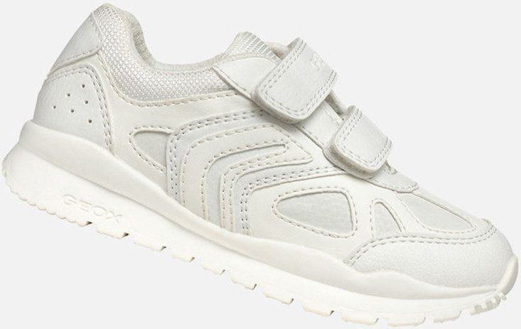 Geox J Pavel A sportschoenen voor kinderen, Wit, 24 EU
