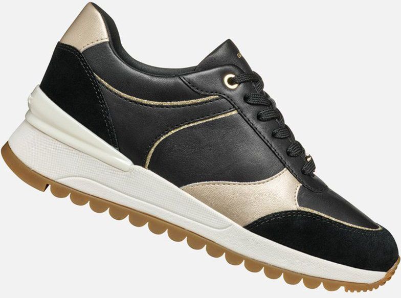 Geox - Desya - Schoenen - Zwart - Suède Nappaleer