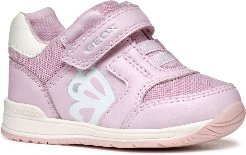 Geox B Rishon Girl A babyschoenen voor meisjes, roze/crèmewit, 19 EU