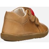 GEOX - MACCHIA - Sneakers - Karamel - Gewaxt Leer - Dubbel Klittenband