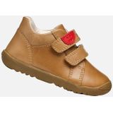 GEOX - MACCHIA - Sneakers - Karamel - Gewaxt Leer - Dubbel Klittenband