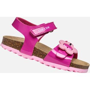 GEOX - CHALKI - Sandalen - Donkerroze - Lakleerlook