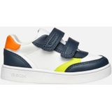 GEOX - ECLYPER - Sneakers - Marineblauw/Wit - Lederlook/Nylon