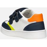 GEOX - ECLYPER - Sneakers - Marineblauw/Wit - Lederlook/Nylon