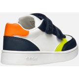 GEOX - ECLYPER - Sneakers - Marineblauw/Wit - Lederlook/Nylon