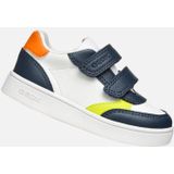 GEOX - ECLYPER - Sneakers - Marineblauw/Wit - Lederlook/Nylon