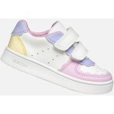 Eclyper - Lage Sneakers - Wit - Lichtgeel - Lederlook