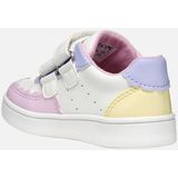 Eclyper - Lage Sneakers - Wit - Lichtgeel - Lederlook