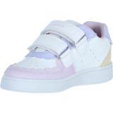 Eclyper - Lage Sneakers - Wit - Lichtgeel - Lederlook