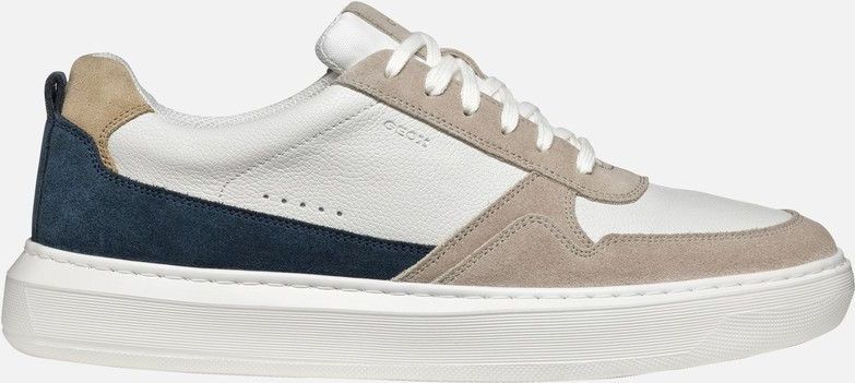 Geox - Deiven - Sneakers - Sand/Wit - Leer/Suède