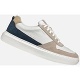 Geox - Deiven - Sneakers - Sand/Wit - Leer/Suède