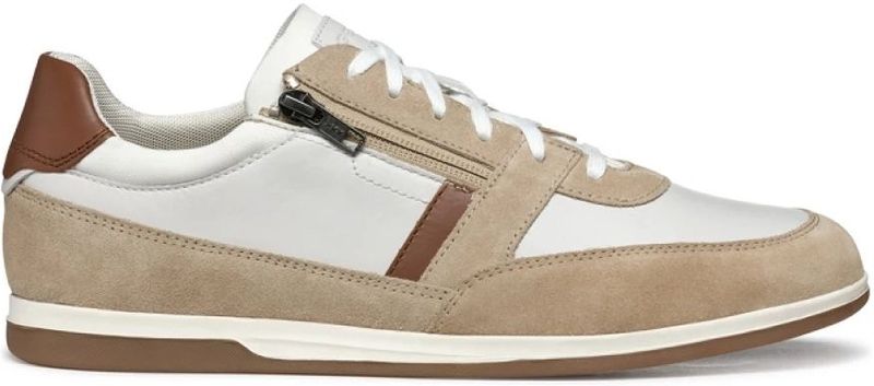 GEOX - RENAN - Sneakers - Wit/Beige - Nappa/Suède