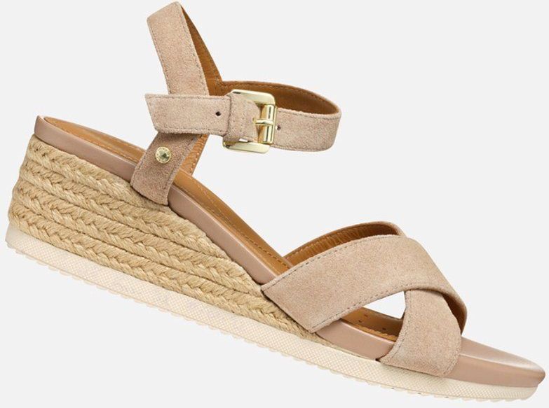 GEOX - ISCHIA CORDA - Sandalen - Rozegetint Beige - Suède