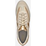 GEOX - MYRIA - Sneakers - Lichtgoud/Lichtbeige - Suède/Metallic Lederlook