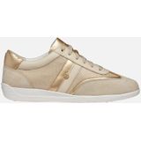 GEOX - MYRIA - Sneakers - Lichtgoud/Lichtbeige - Suède/Metallic Lederlook