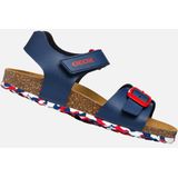 Geox J Ghita Boy B sandalen, marineblauw/wit/rood, 27 EU