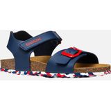 Geox J Ghita Boy B sandalen, marineblauw/wit/rood, 27 EU