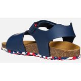 Geox J Ghita Boy B sandalen, marineblauw/wit/rood, 27 EU