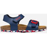Geox J Ghita Boy B sandalen, marineblauw/wit/rood, 27 EU
