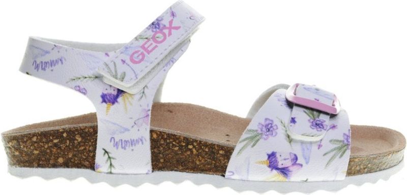 Geox - Kindersandalen - Wit - Lila Accent