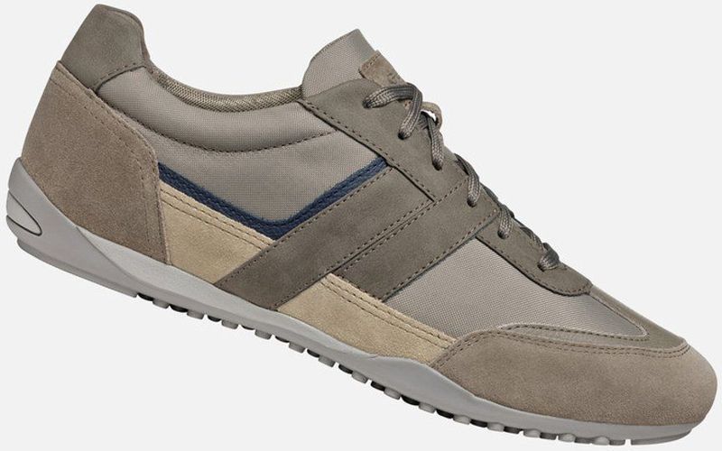 Geox - Wells - Sneakers - Zwart - Leer