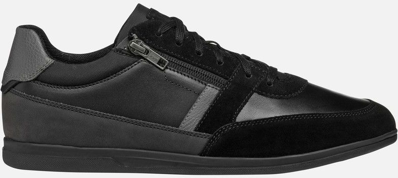 Geox - Renan - Sneakers - Zwart - Suède/Nappa