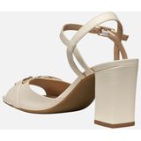 Geox - New Eraklia - Sandalen - Zwart - Leer - Elegante Hoge Hak