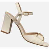 Geox - New Eraklia - Sandalen - Zwart - Leer - Elegante Hoge Hak