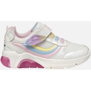 Geox - Fadinlight - Schoenen - Wit - Faux Leer - Met Ingebouwde Lichten