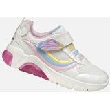 GEOX FADINLIGHT Sneakers - WIT/MULTICOLOR - Lage Meisjessneaker met Lampjes
