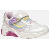GEOX FADINLIGHT Sneakers - WIT/MULTICOLOR - Lage Meisjessneaker met Lampjes