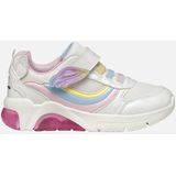 GEOX FADINLIGHT Sneakers - WIT/MULTICOLOR - Lage Meisjessneaker met Lampjes