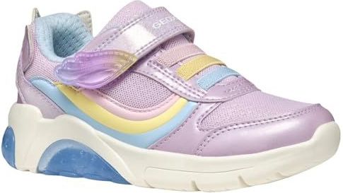 Geox - J Fadinlight - Lichtgevende Schoenen - Lilac/Multicolour
