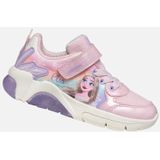 Geox - Fadinlight - Sneakers - Roze/Paarse - Textiel/Lakleer