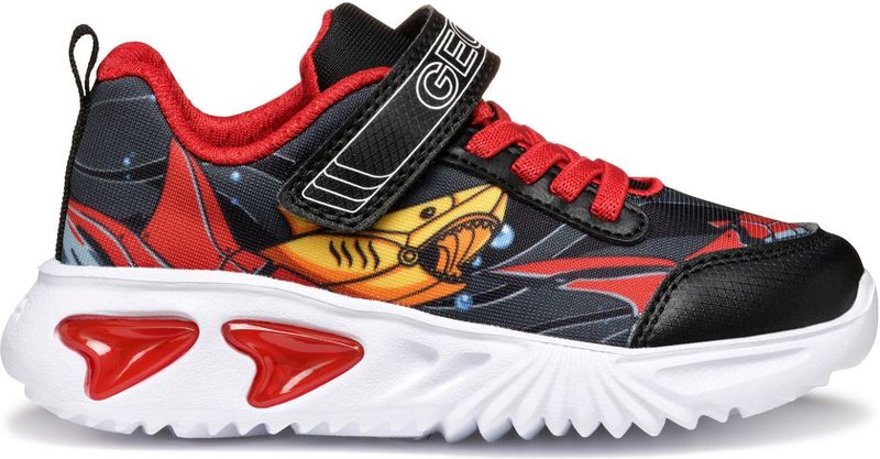 Geox - Assister Boy B - Sneakers - Zwart Geel - 28 EU