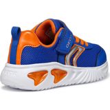 Geox J ASSISTER BOY Blinkschuh Sneaker, Sportschuh, Klettschuh mit auffällig blinkender Sohle