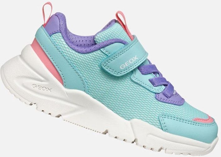 GEOX - LOFTUS - Sneakers - Zeegroen/Lila - Textiel/Lederlook