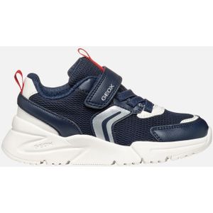 GEOX - LOFTUS - Sneakers - Marineblauw/Rood - Mesh/Lederlook