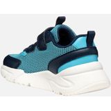 GEOX - LOFTUS - Sneakers - Azuurblauw/Marineblauw - Mesh/Lederlook