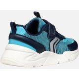 GEOX - LOFTUS - Sneakers - Azuurblauw/Marineblauw - Mesh/Lederlook