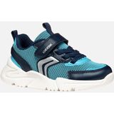 GEOX - LOFTUS - Sneakers - Azuurblauw/Marineblauw - Mesh/Lederlook