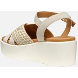 GEOX - XAND 2.2S - Sandalen - Lichte Taupekleur - Suède Bovenwerk