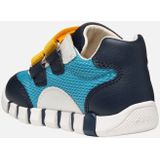 GEOX IUPIDOO Sneakers - BLAUW/MARINEBLAUW - Mesh en Lederlook