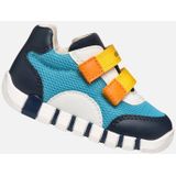 GEOX IUPIDOO Sneakers - BLAUW/MARINEBLAUW - Mesh en Lederlook