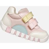 GEOX - Iupidoo Boy - Sneakers - Roze - Rindsveloursleder/Synthetisch